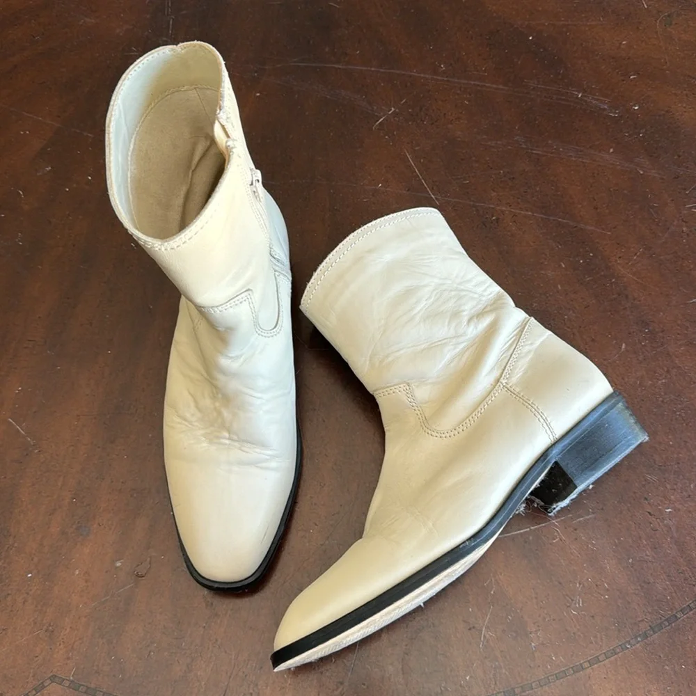ZARA LIMITED EDITION KIDS/ LEATHER COWBOY ANKLE BOOTS